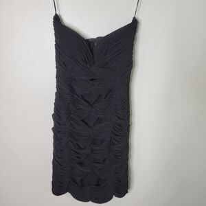 Vicky Tiel Ruched Mini Dress